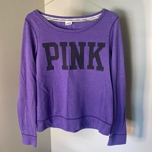 Victoria Secret PINK purple crewneck size small